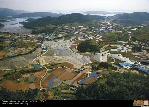 欣赏韩国首尔附近高清晰航拍图