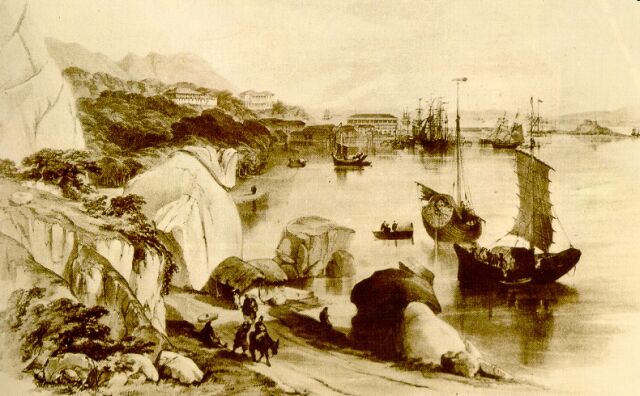 1840年港島海灣圖景，中間位置為怡和公司.jpg