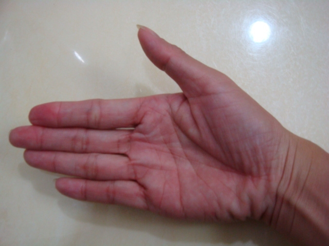 右手掌