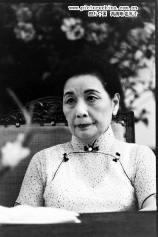 宋美齡晚年,巨大木火耳高提