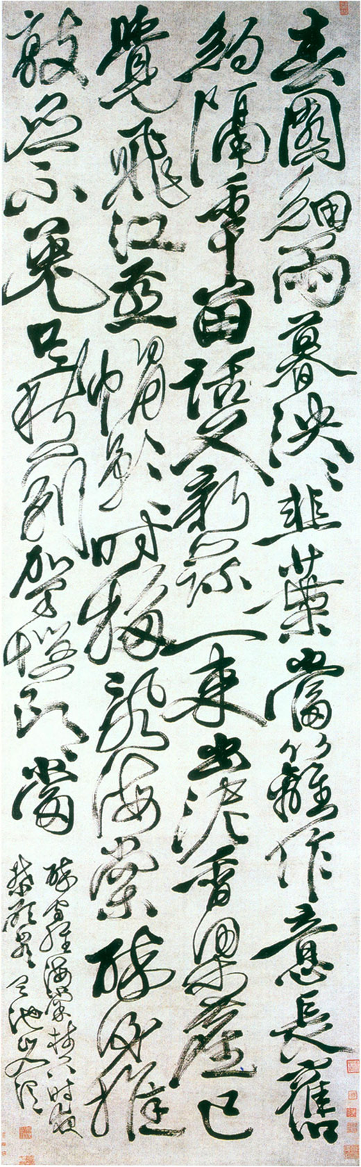 明　徐渭 書七律詩軸.jpg