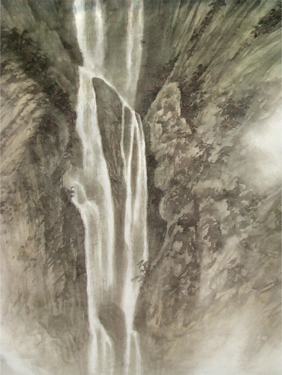 疑是銀河落九天-熟宣山水局部-縮1.jpg
