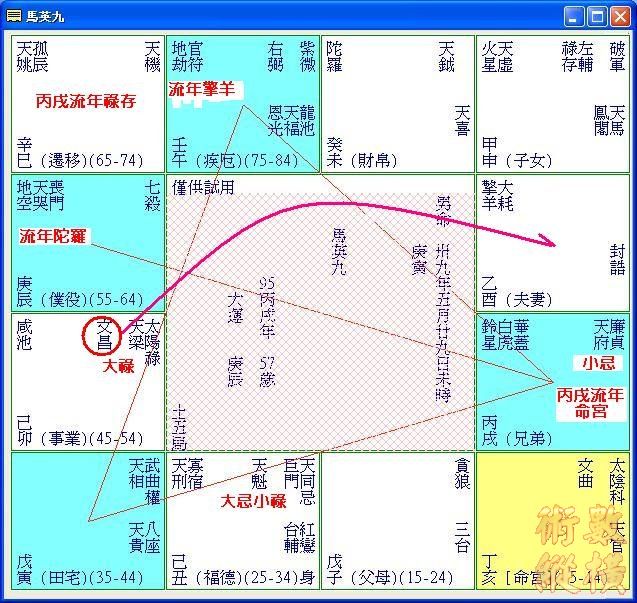 馬英九庚辰限丙戌流年運勢.JPG