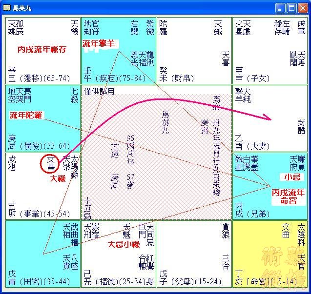 馬英九庚辰限丙戌流年運勢.JPG