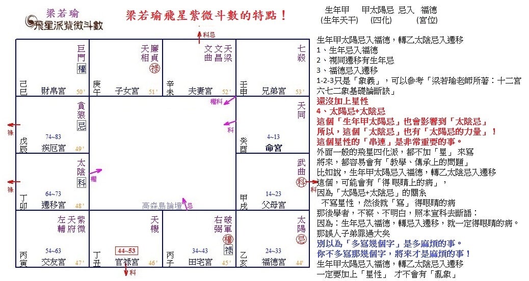 5555梁若瑜飛星紫微斗數的特點.jpg