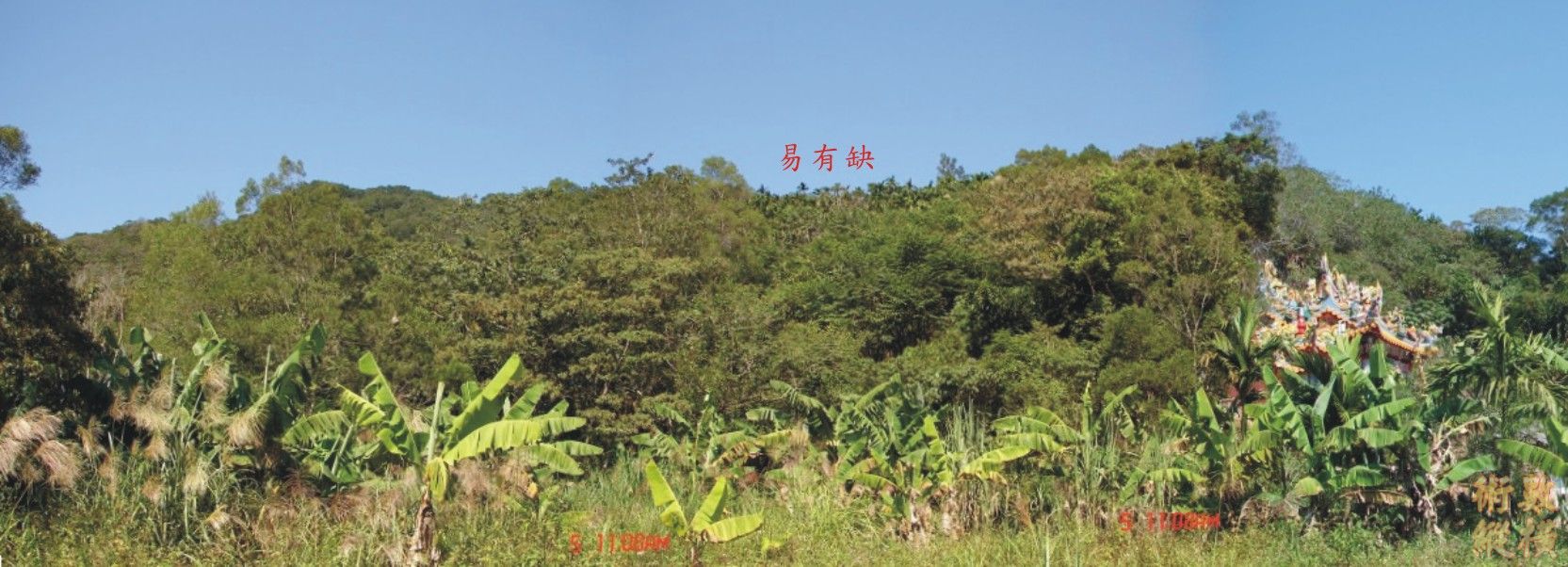 已遭些許破壞的穴場.
