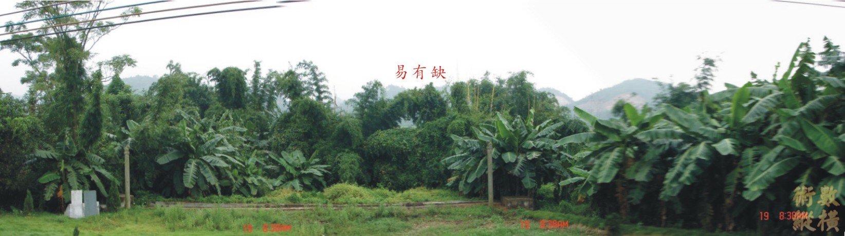 由墓後往前照(明堂)